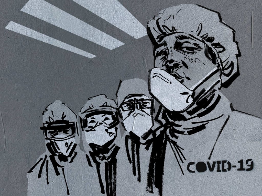 Image of COVID-19 Medics in Graffiti